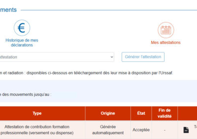 Documents et attestations disponibles pour la déclaration d'impôts des auto-entrepreneurs