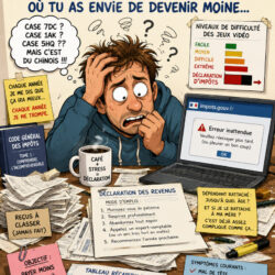 Déclaration d'impôts pour les auto-entrepreneurs, stress, confusion